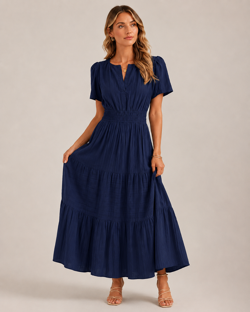 Isla Pleated Dress