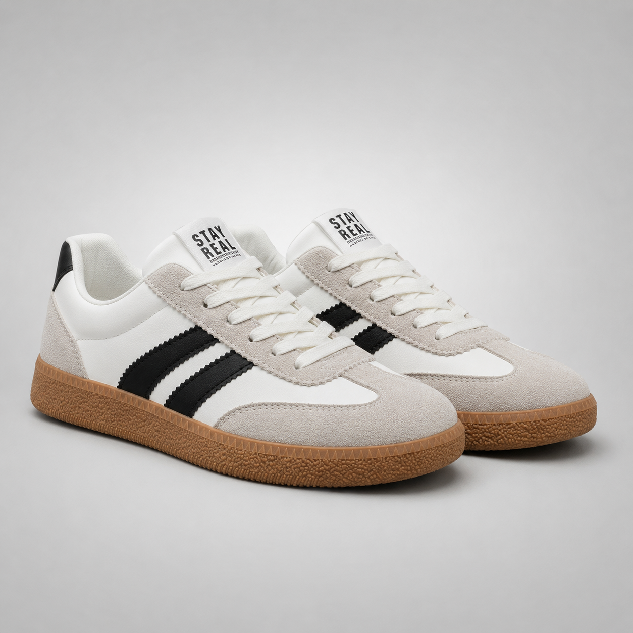 Stitch-Up Retro Low-Top Sneakers