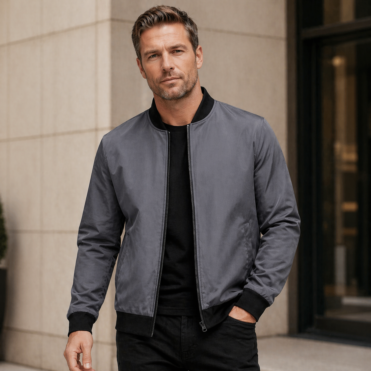 Stitch Harbor Baseball Collar Jacket