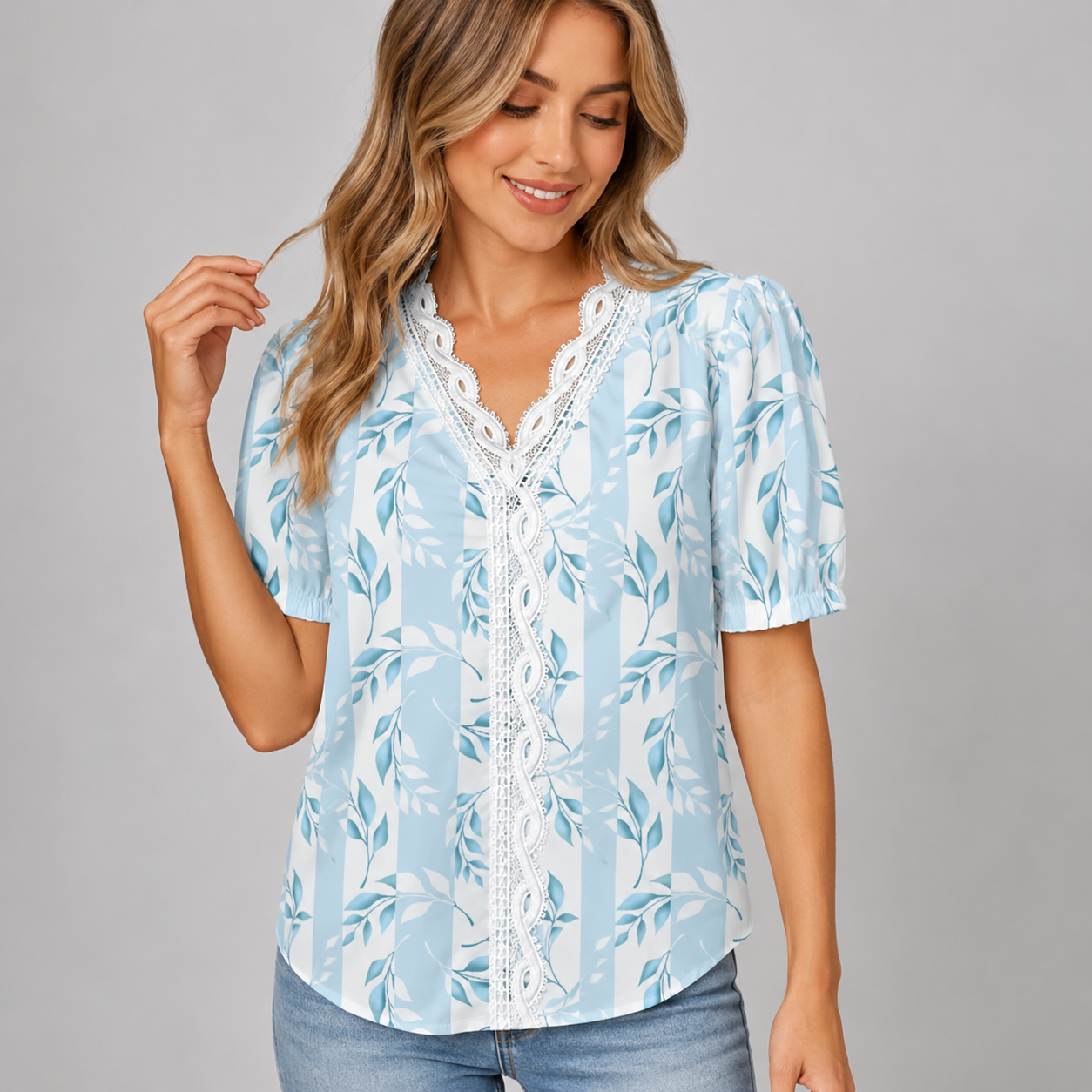 Floral Button Down Blouse
