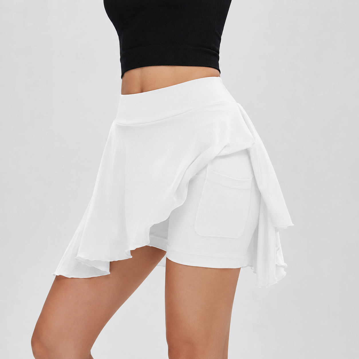 Coastal Pop Flared Skort