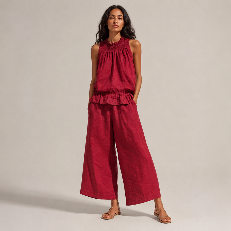 Margot Wide-Leg Trouser Set