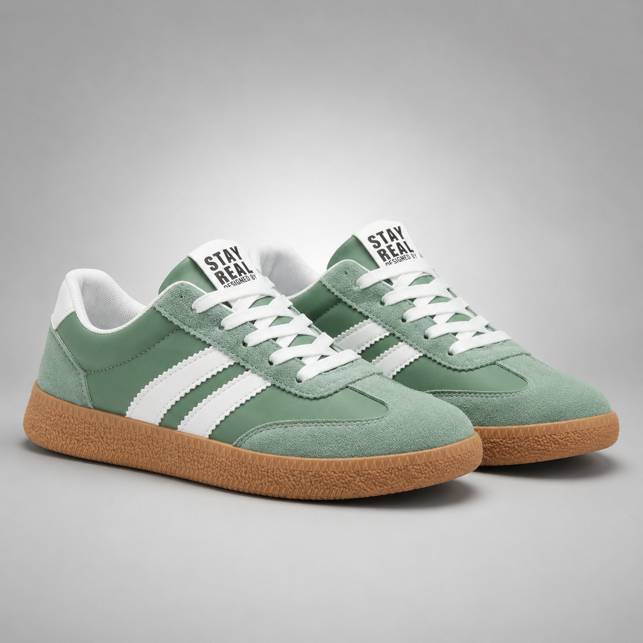 Stitch-Up Retro Low-Top Sneakers