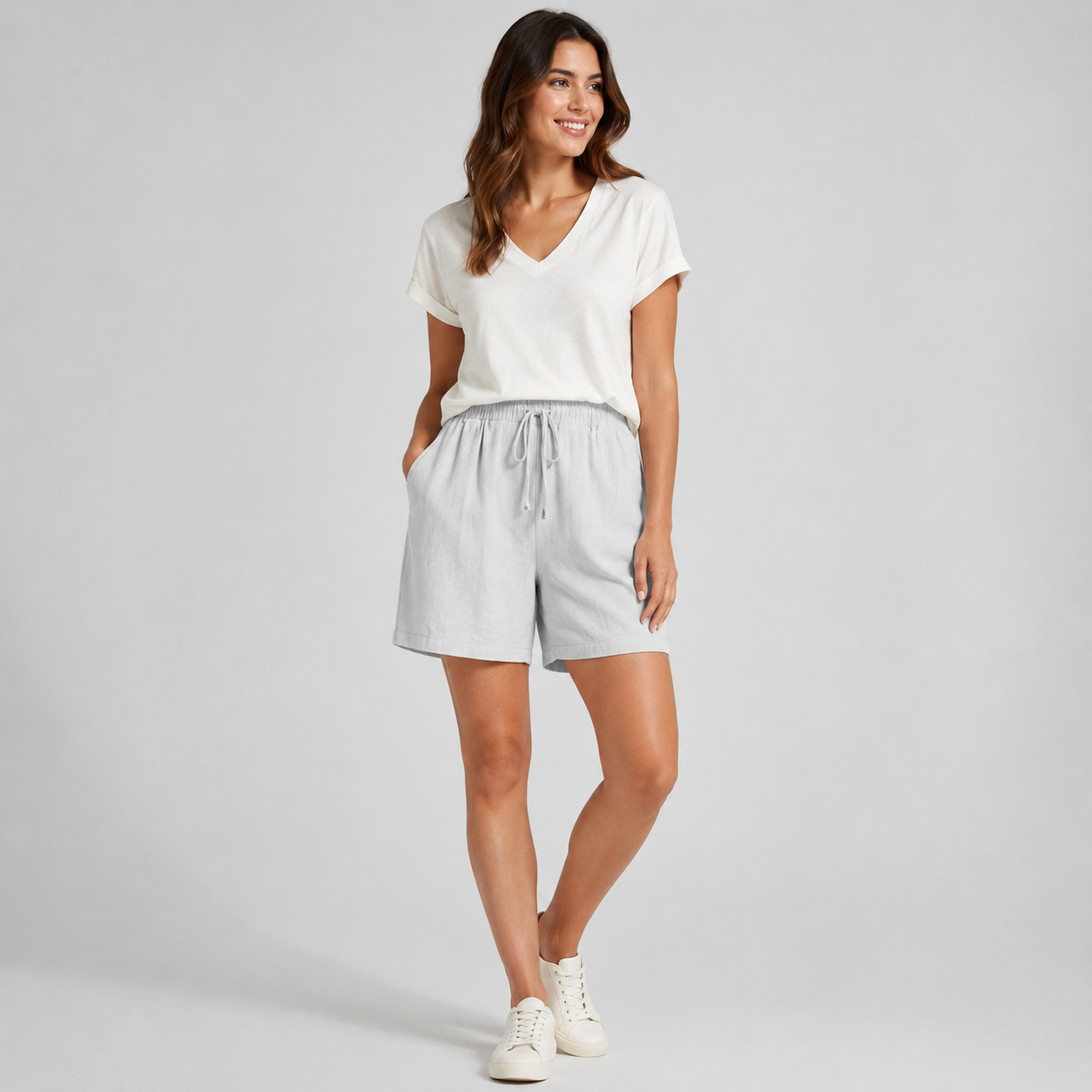 Linen Draw String Shorts
